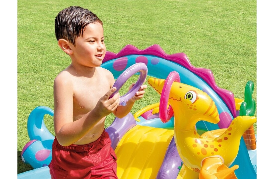 INTEX - zwembad met glijbaan - speelzwembad - dinosaurus