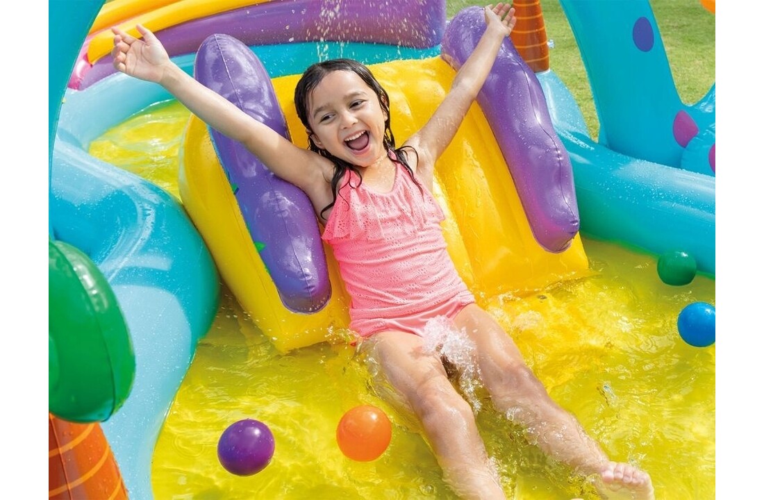 INTEX - zwembad met glijbaan - speelzwembad - dinosaurus
