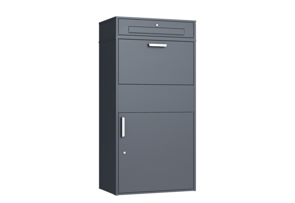 Pakketbrievenbus groot - 150 cm - staal - antraciet