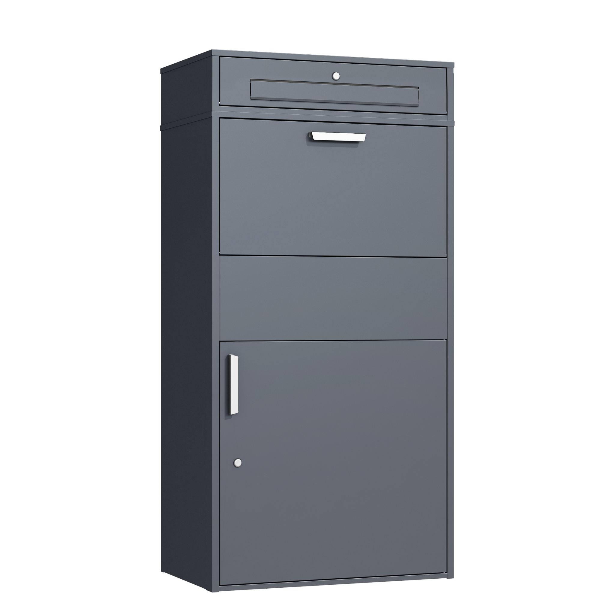 Pakketbrievenbus groot - 150 cm - staal - antraciet