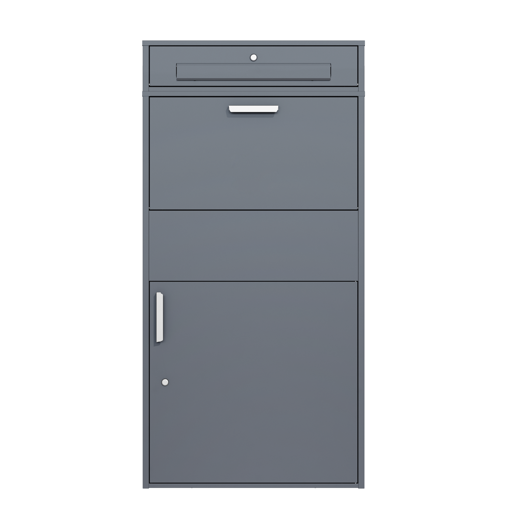 Pakketbrievenbus groot - 150 cm - staal - antraciet
