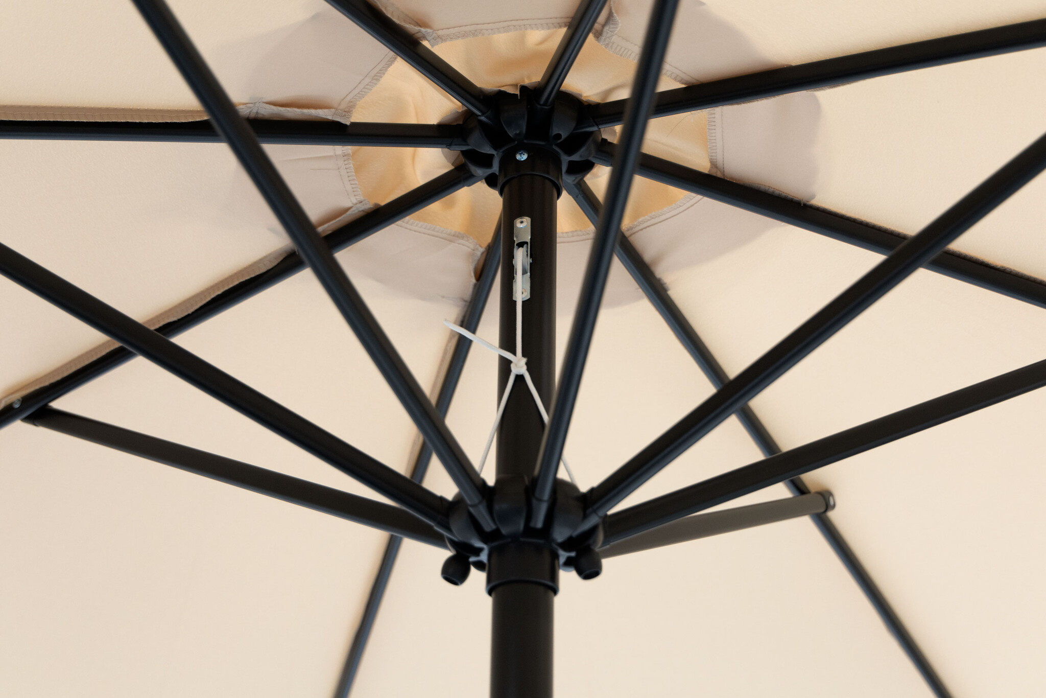 Parasol - waterdicht polyester - kantelbaar - 300 cm - beige