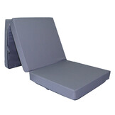 Opvouwbaar matras - waterdicht - 195x65x10 cm - grijs