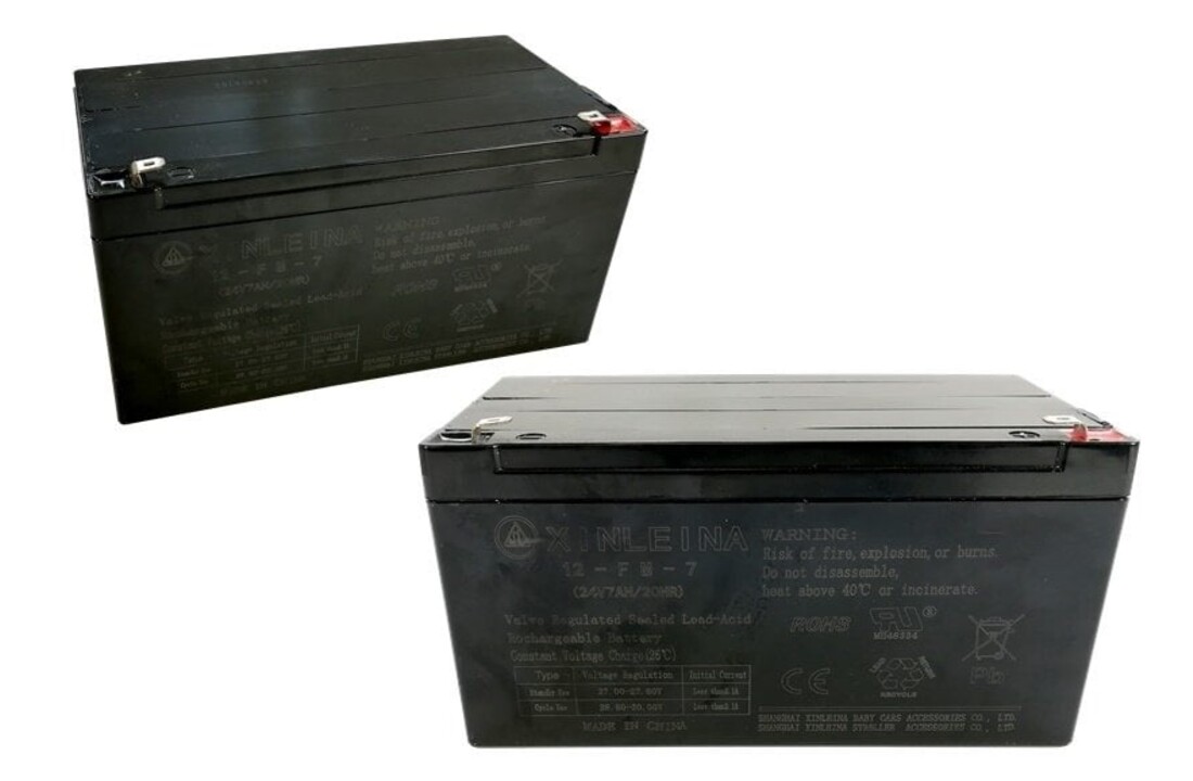 Gel accu voor elektrische kinderauto 24V - 7AH