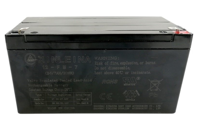 Gel accu voor elektrische kinderauto 24V - 7AH