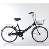 Vouwfiets 24 inch - zwart - zonder versnellingen