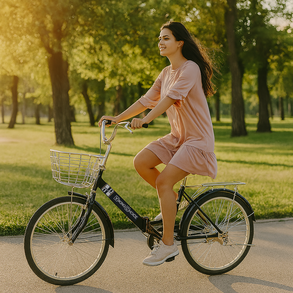 Vouwfiets 24 inch - zwart - zonder versnellingen