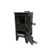 Houtfornuis - houtkachel - zwart - 5,5 kW - verwarmt tot 50 m²