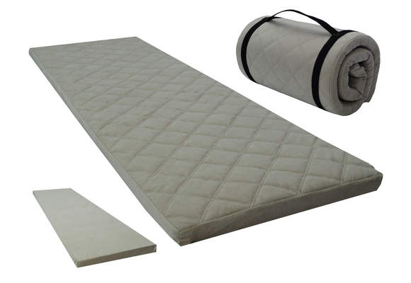 Opvouwbaar matras - slaapmat - 60x198x5cm - gewatteerd - beige