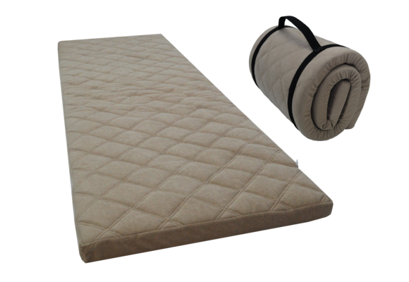 Opvouwbaar matras - slaapmat - 60x198x5cm - gewatteerd - bruin