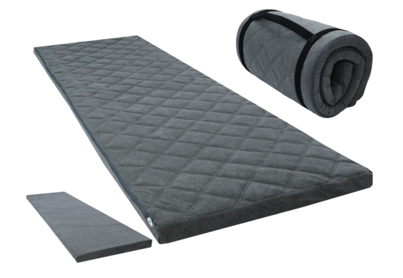 Opvouwbaar matras - slaapmat - 60x198x5cm - gewatteerd - grijs