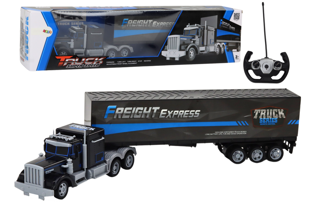 Bestuurbare vrachtwagen - RC auto - 60x13x9.5cm - lichteffecten