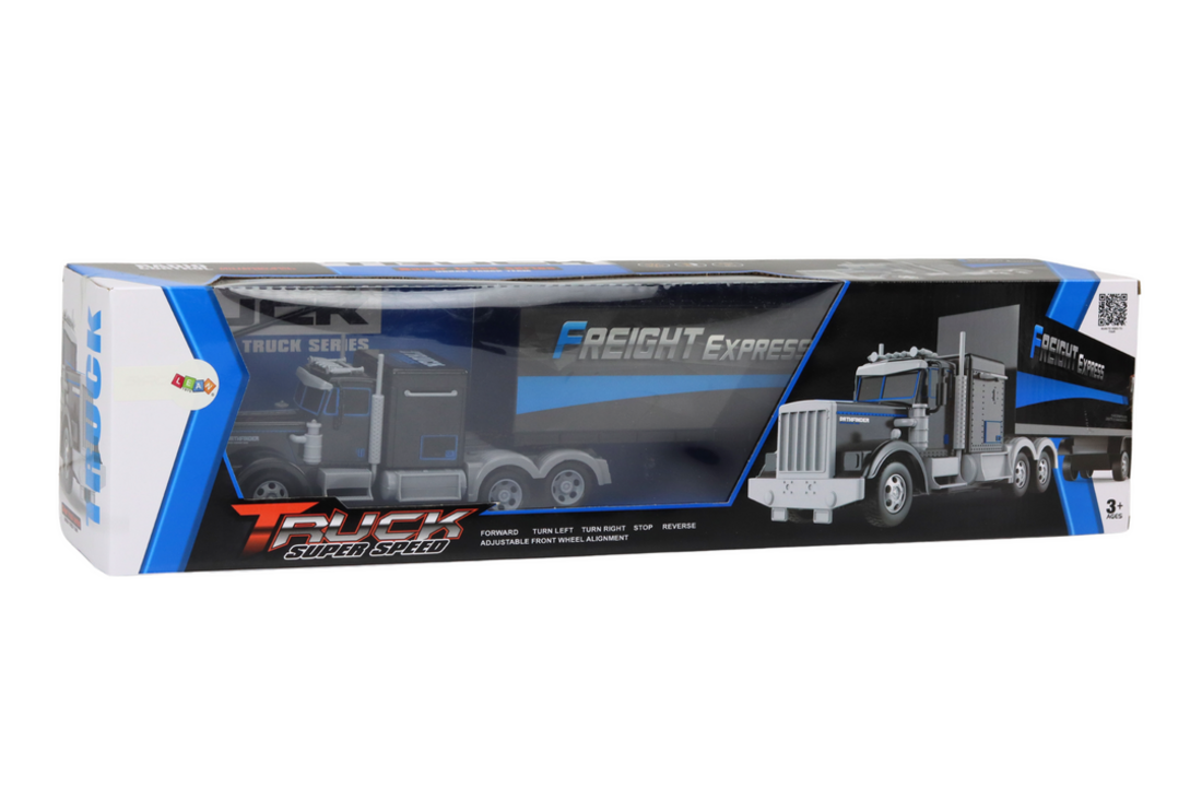 Bestuurbare vrachtwagen - RC auto - 60x13x9.5cm - lichteffecten