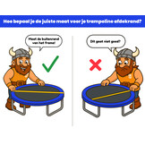 Trampoline rand - beschermrand - rechthoek - 150x200 cm - blauw