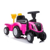 Speelgoed tractor - roze - met aanhanger - tot 25 kg -  91x 29x44 cm
