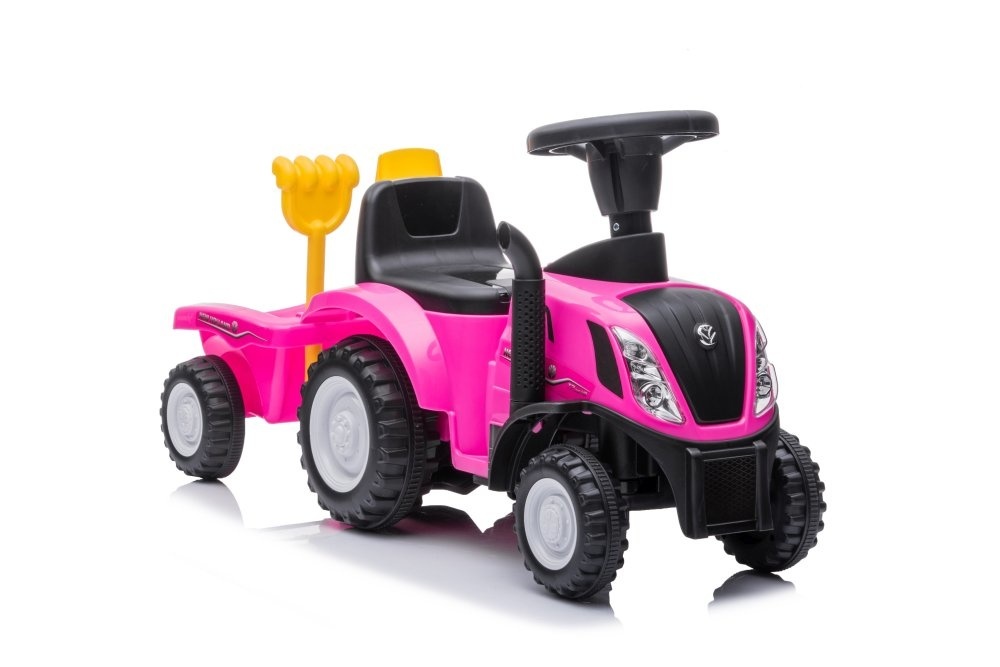 Speelgoed tractor - roze - met aanhanger - tot 25 kg - 91x 29x44 cm