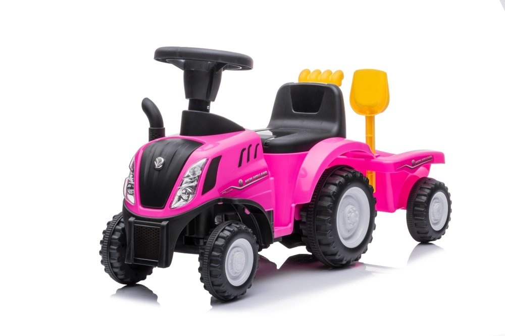 Speelgoed tractor - roze - met aanhanger - tot 25 kg - 91x 29x44 cm