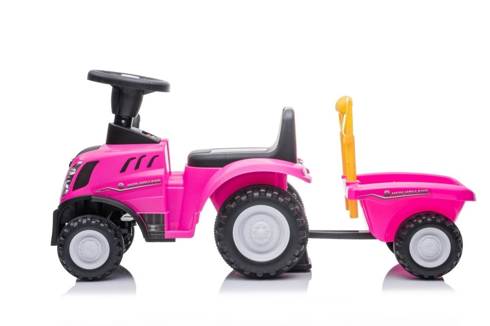 Speelgoed tractor - roze - met aanhanger - tot 25 kg - 91x 29x44 cm