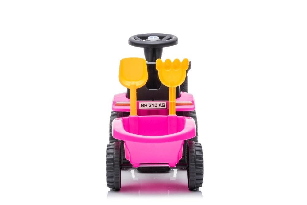 Speelgoed tractor - roze - met aanhanger - tot 25 kg - 91x 29x44 cm