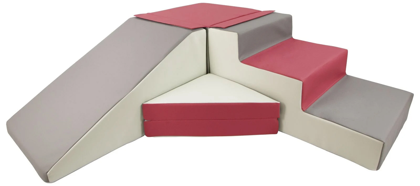 Schuimglijbaan - 40 cm hoog - wit, grijs, paars