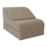 Opvouwbaar matras - logeermatras en zitstoel in één - beige