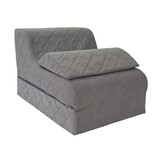 Opvouwbaar matras - logeermatras en zitstoel in één - grijs