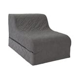 Opvouwbaar matras - logeermatras en zitstoel in één - grijs