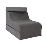 Opvouwbaar matras - logeermatras en zitstoel in één - grijs