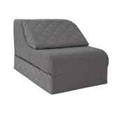 Opvouwbaar matras - logeermatras en zitstoel in één - grijs