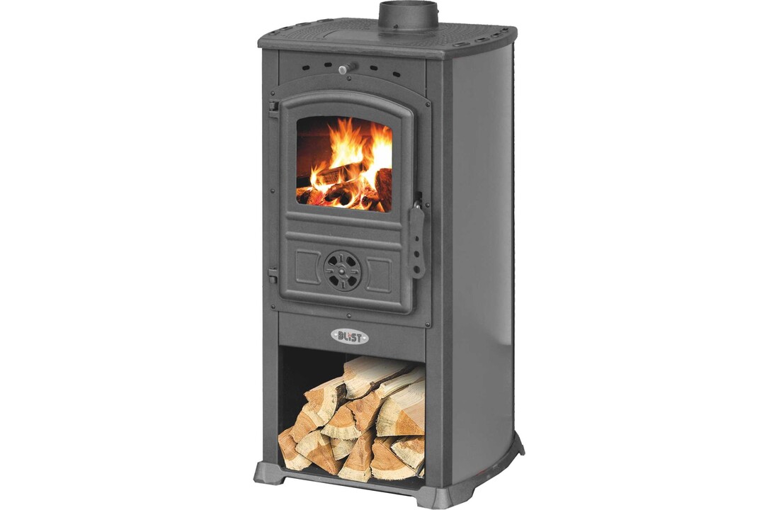 Houtkachel Modena - met gietijzeren verwarmingsplaat – 7,3 kW