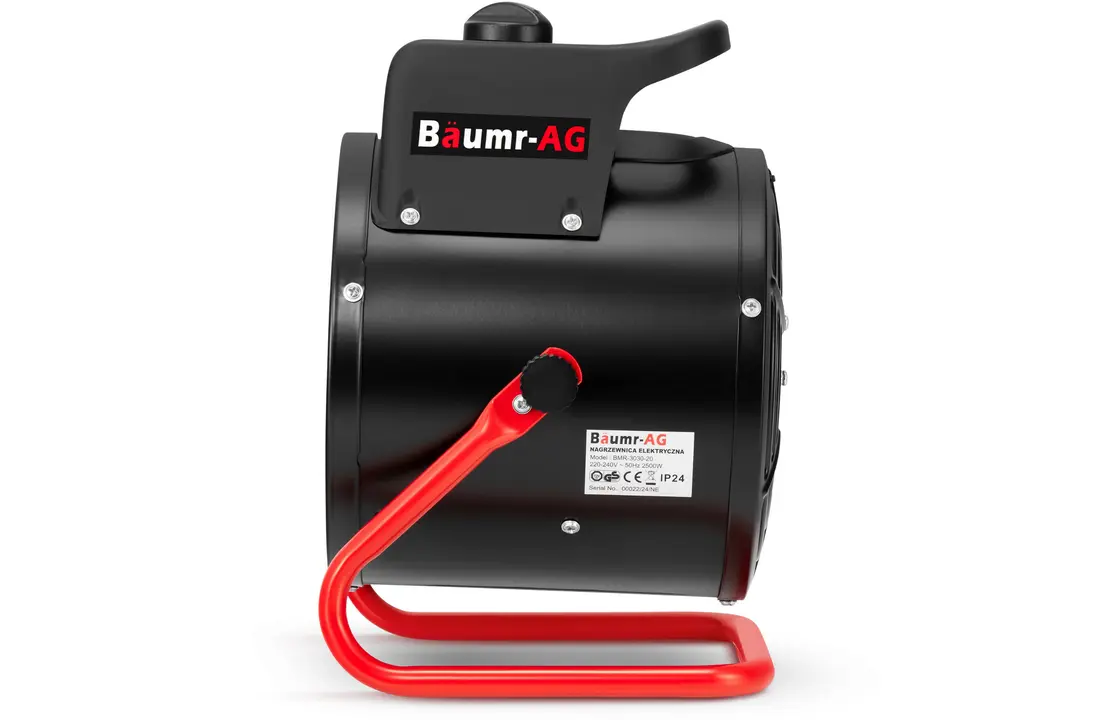 Werkplaatskachel 2,5 kW - ventilatorkachel met thermostaat