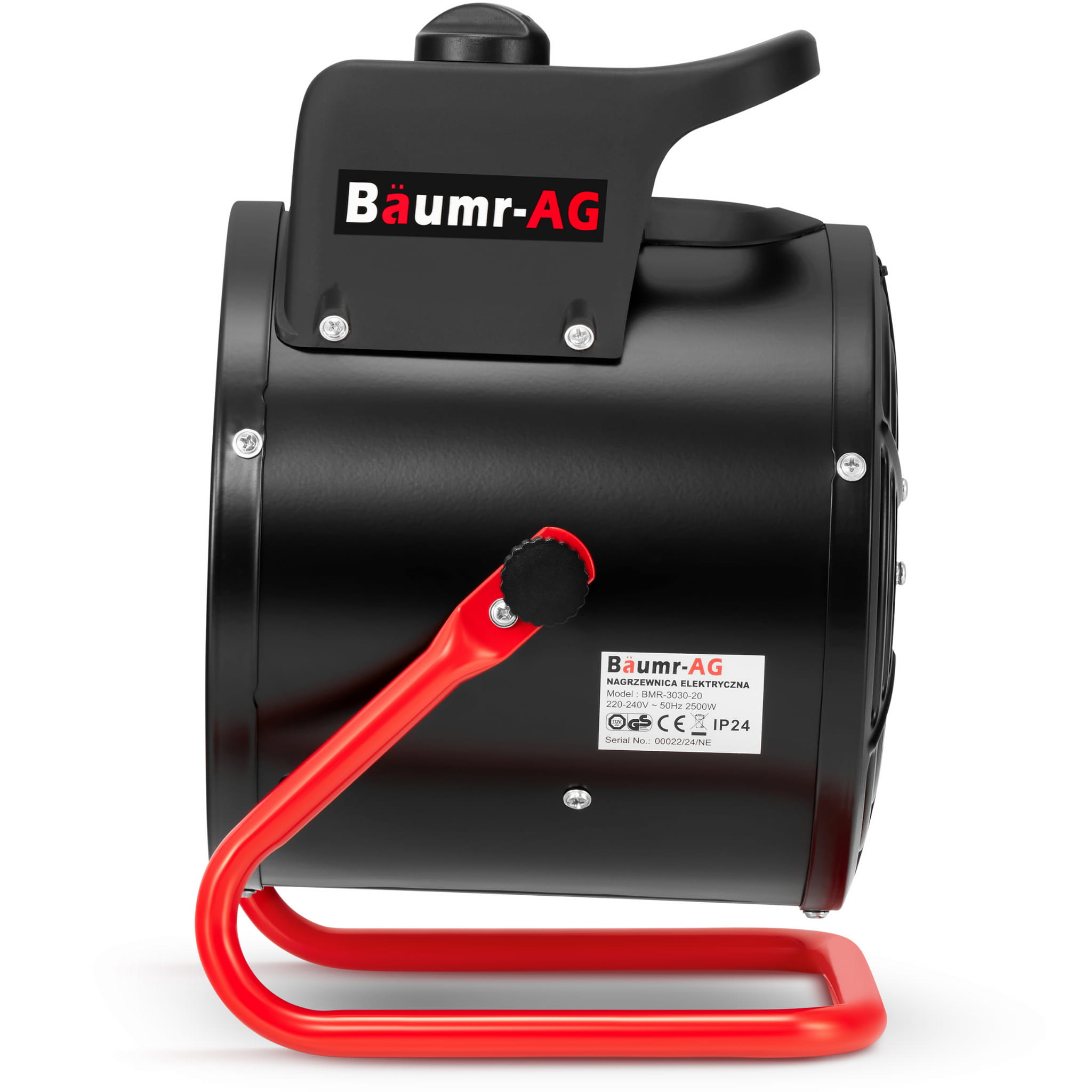 Werkplaatskachel 2,5 kW - ventilatorkachel met thermostaat