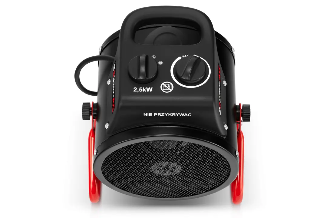 Werkplaatskachel 2,5 kW - ventilatorkachel met thermostaat