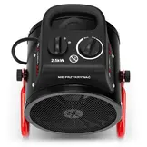 Werkplaatskachel 2,5 kW - ventilatorkachel met thermostaat