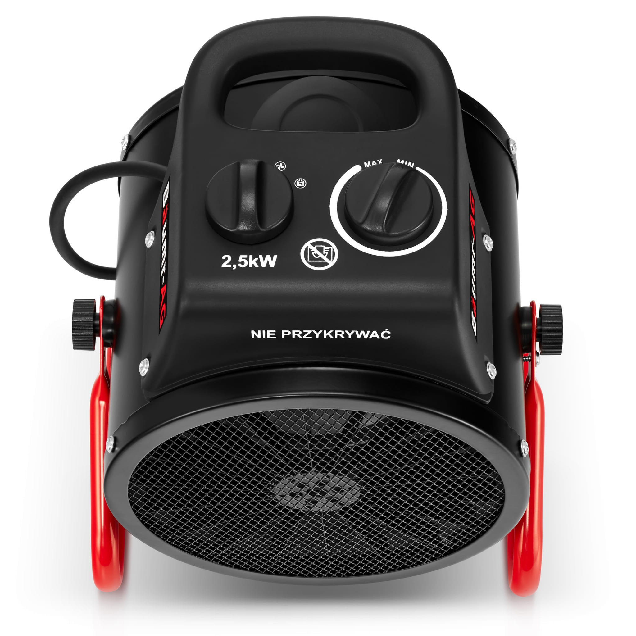 Werkplaatskachel 2,5 kW - ventilatorkachel met thermostaat