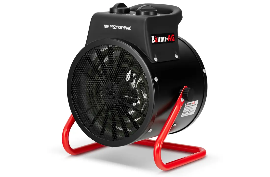 Werkplaatskachel 2,5 kW - ventilatorkachel met thermostaat