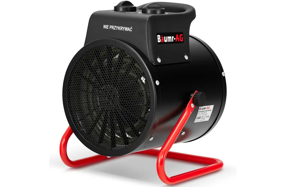 Werkplaatskachel 3,5 kW - ventilatorkachel met thermostaat