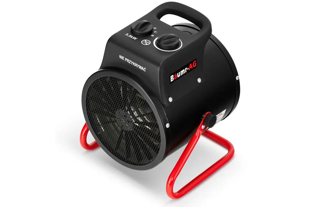 Werkplaatskachel 3,5 kW - ventilatorkachel met thermostaat