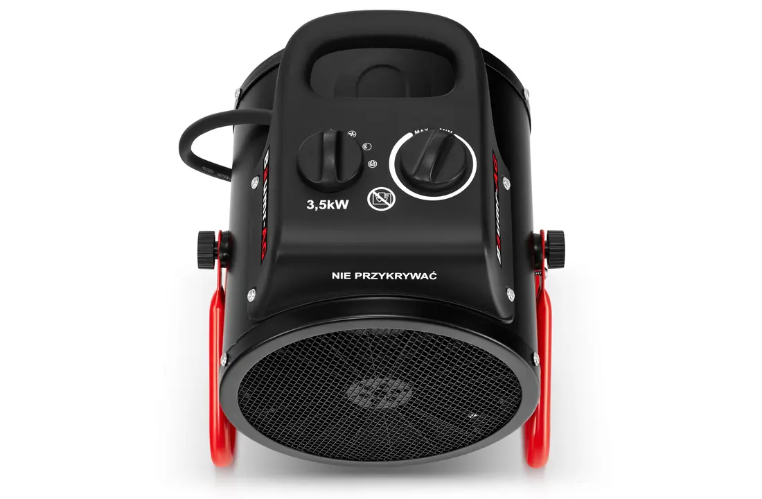 Werkplaatskachel 3,5 kW - ventilatorkachel met thermostaat