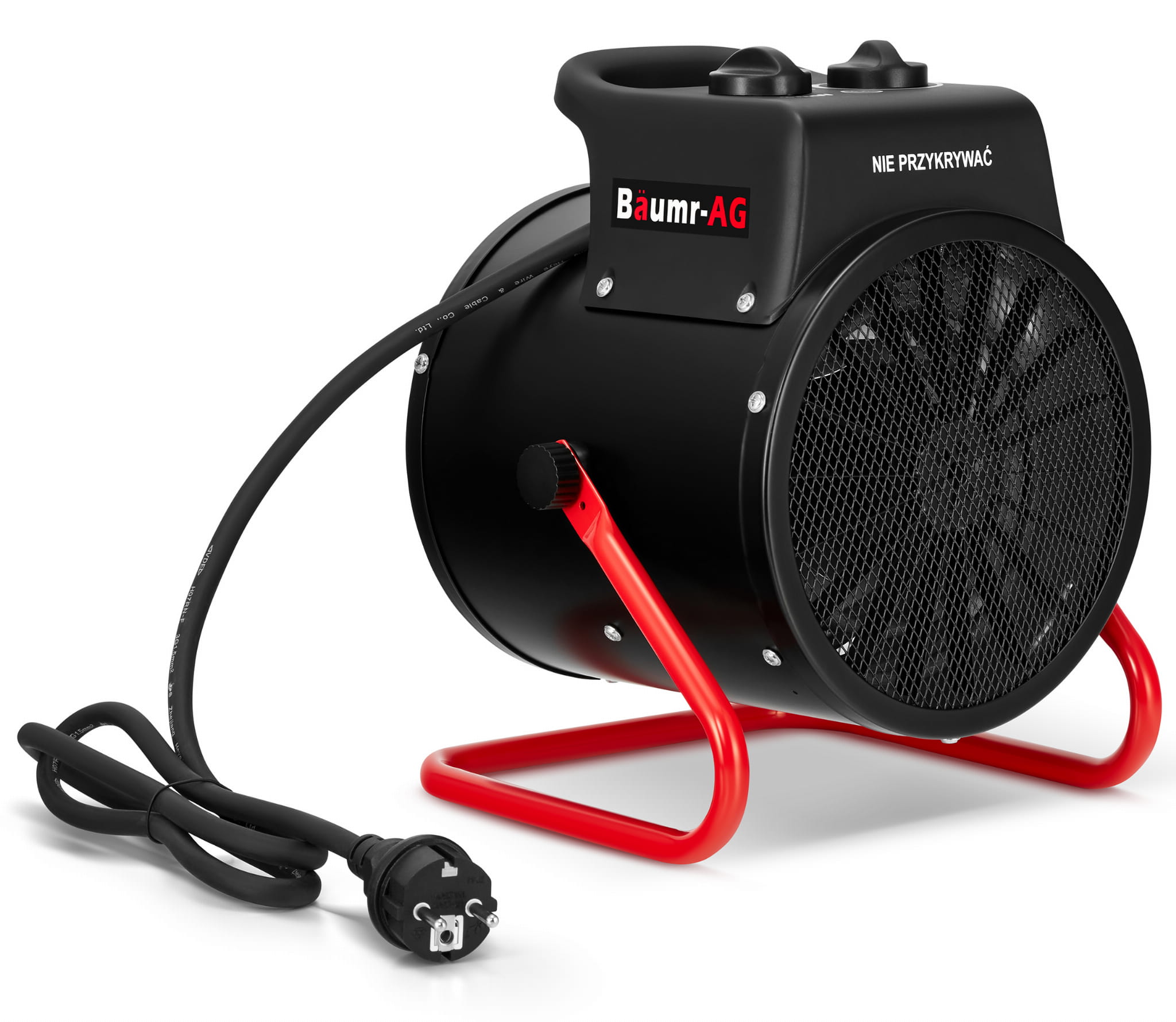 Werkplaatskachel 3,5 kW - ventilatorkachel met thermostaat