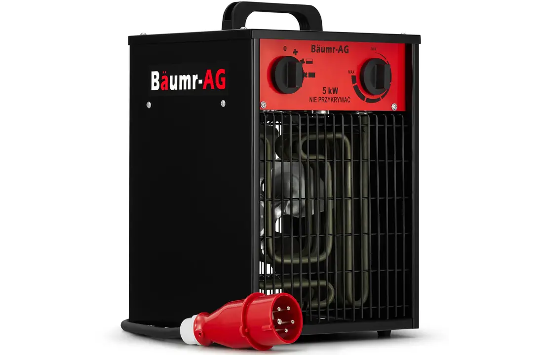 Werkplaatskachel 5 kW - ventilatorkachel met thermostaat