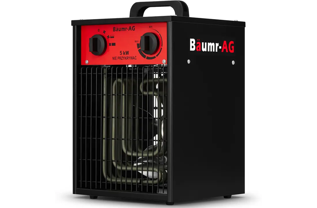 Werkplaatskachel 5 kW - ventilatorkachel met thermostaat