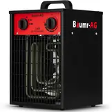 Werkplaatskachel 5 kW - ventilatorkachel met thermostaat