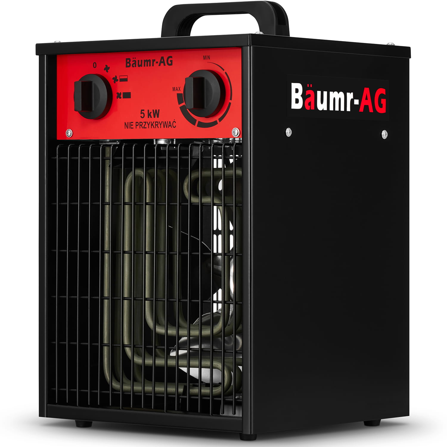Werkplaatskachel 5 kW - ventilatorkachel met thermostaat