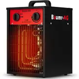 Werkplaatskachel 5 kW - ventilatorkachel met thermostaat