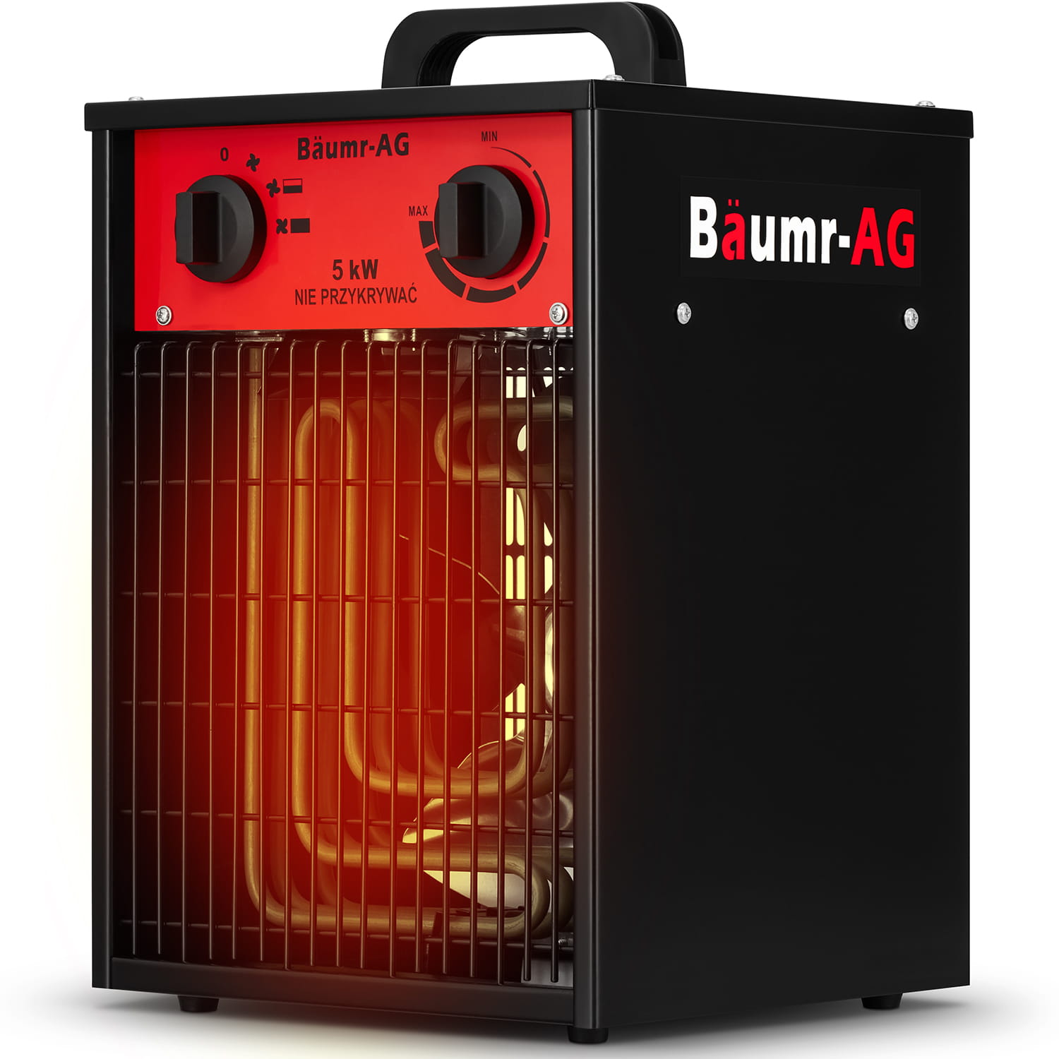 Werkplaatskachel 5 kW - ventilatorkachel met thermostaat