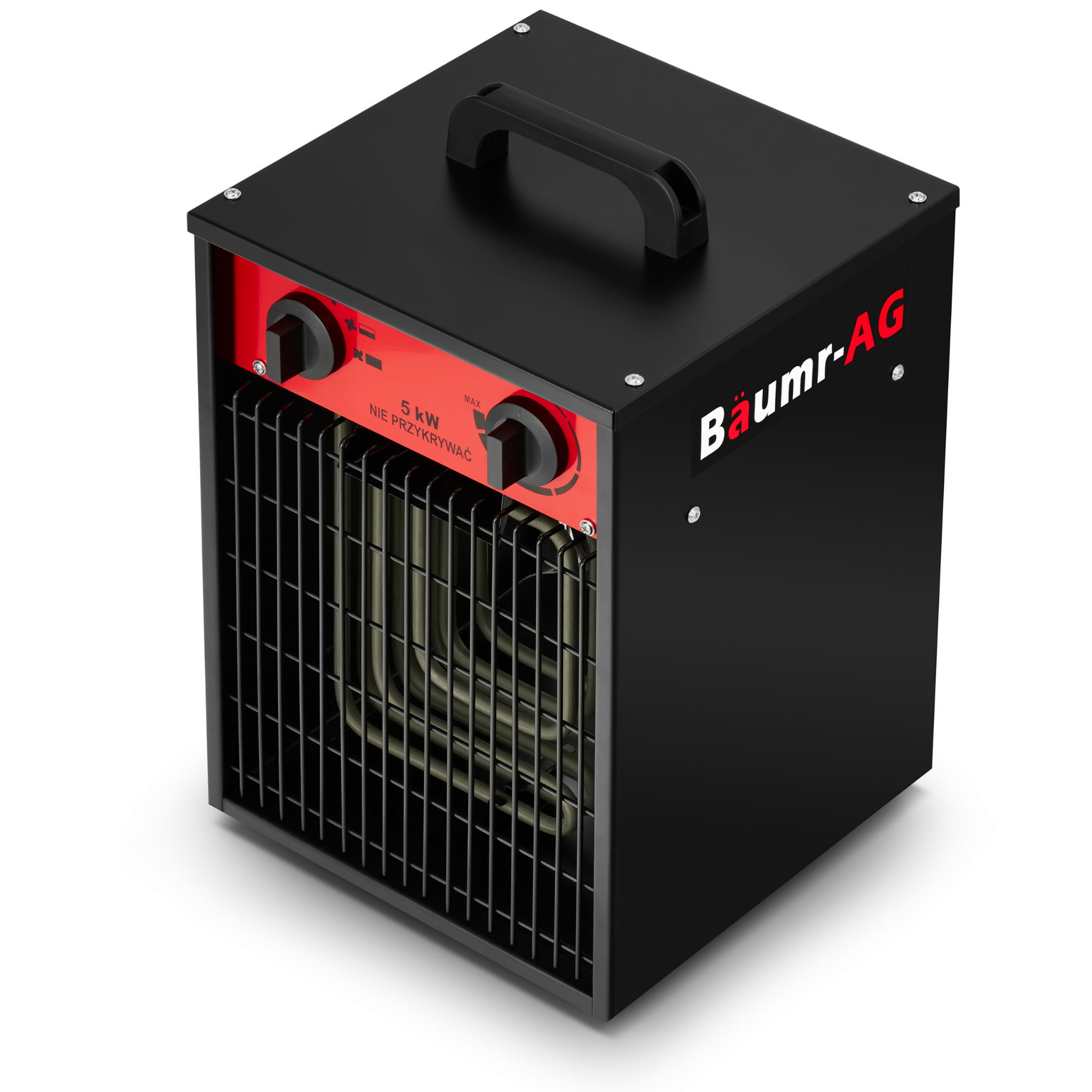 Werkplaatskachel 5 kW - ventilatorkachel met thermostaat