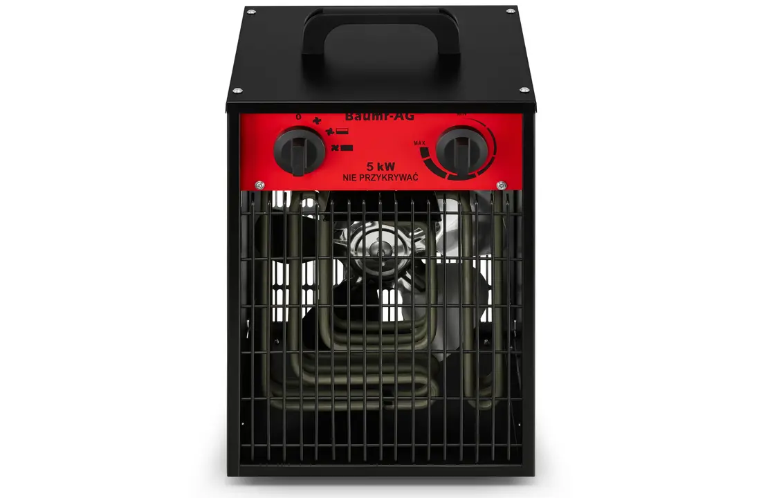 Werkplaatskachel 5 kW - ventilatorkachel met thermostaat