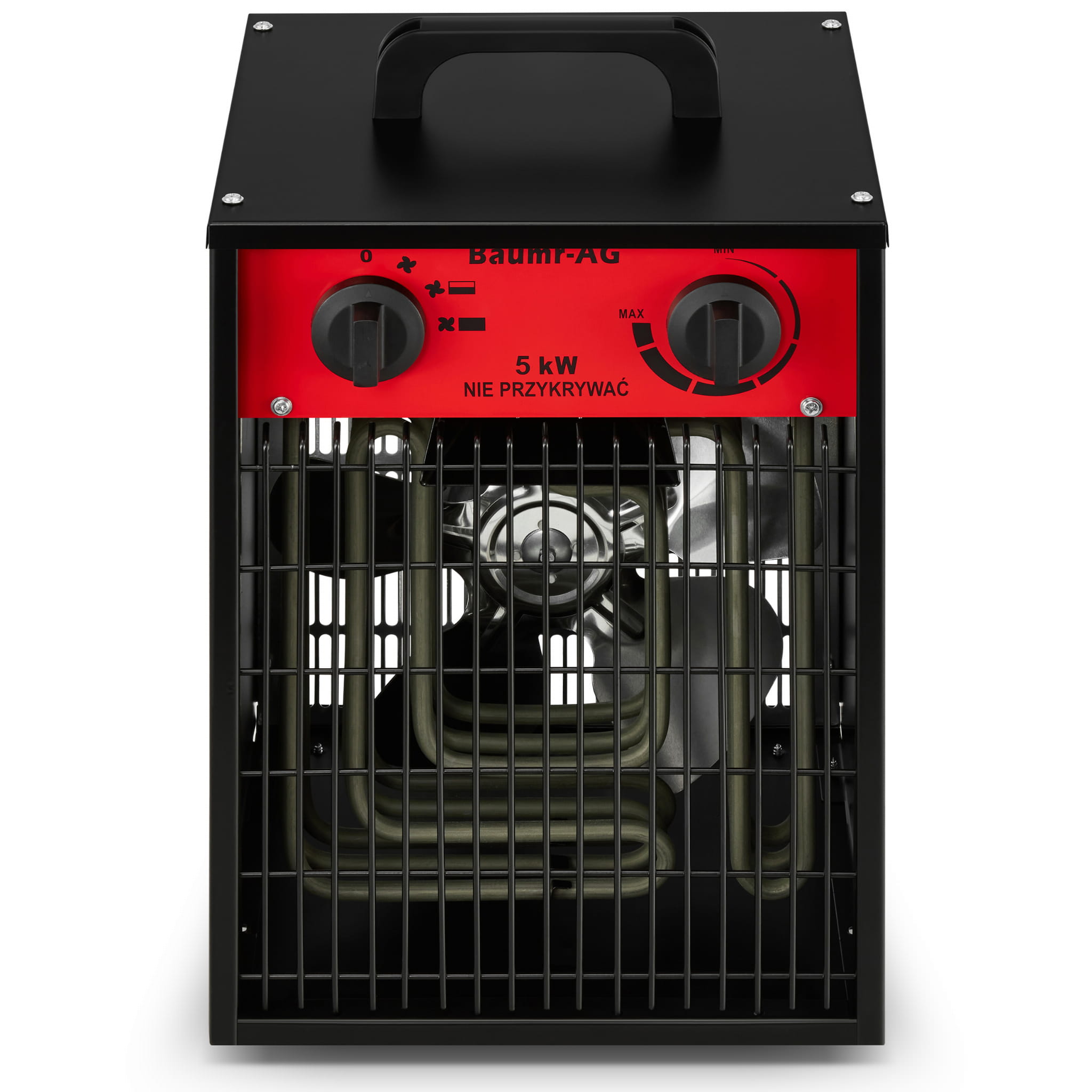 Werkplaatskachel 5 kW - ventilatorkachel met thermostaat