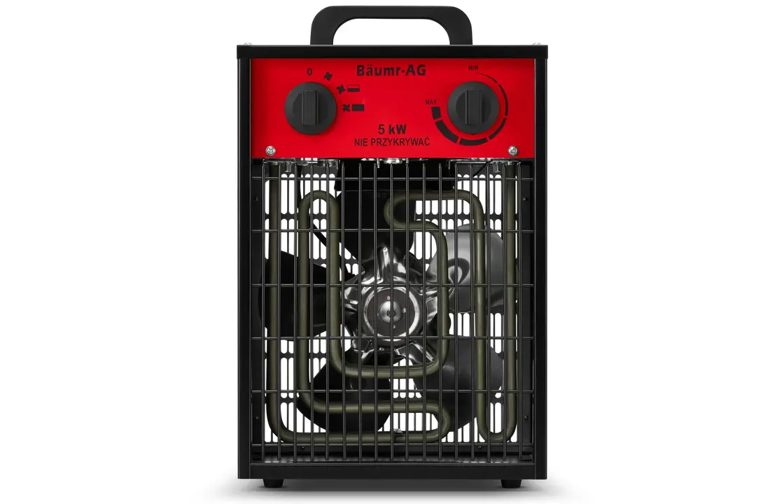 Werkplaatskachel 5 kW - ventilatorkachel met thermostaat